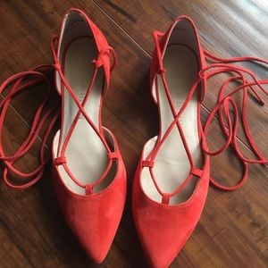 ❤️💕 NEW Stuart Weitzman Lace Up d’Orsay Ballet